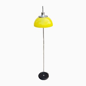 Yellow Model Faro Floor Lamp by Luigi Massoni for Guzzini, 1971