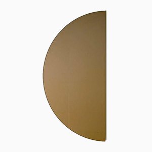 Großer Luna ™ Half Moon Spiegel aus Bronze mit getöntem Rahmen von Alguacil & Perkoff Ltd