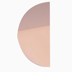 Luna™ Half Moon Rose Gold / Peach Tinted Frameless Modern Mirror Regular by Alguacil & Perkoff Ltd