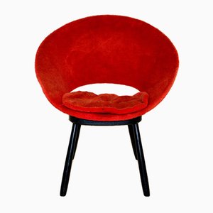 Swedish Pilou Lounge Chair, 1950s