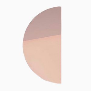 Luna™ Half Moon Rose Gold / Peach Tinted Frameless Modern Mirror Oversize by Alguacil & Perkoff Ltd