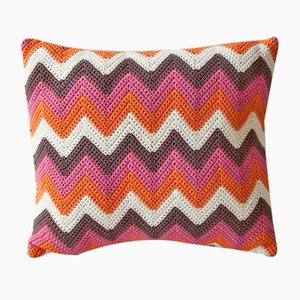 Coussin Zig Zag Mulometicol Géométrique de Com Raiz