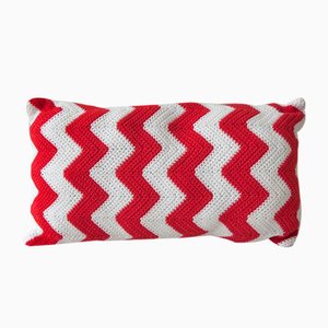 Coussin Zig Zag Geométrica Rouge de Com Raiz