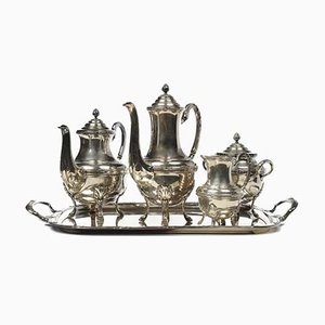 Servizio da tè o caffè antico in argento