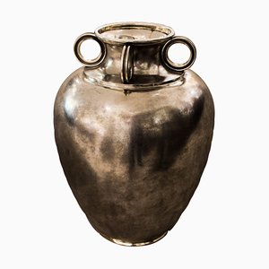 Silberne italienische Vase von Mario Buccellati, 1940er