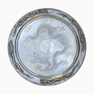 Vassoio in argento esportato, Cina, XIX secolo