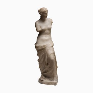 Escultura de mármol de Carrara Copia de Venus de Milo, década de 1820