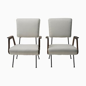 Vintage Italian Armchairs, 1950s, Set of 2