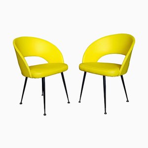 Set of Yellow Armchairs, 1950s