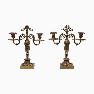 Candelabros franceses vintage. Juego de 2