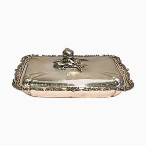 Vintage Silver Tray with Top