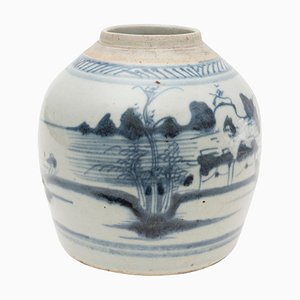 Vase Ginger de la Dynastie Ming, Chine, Début-17ème Siècle
