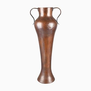 Vintage Vase aus Kupfer von Eugen Zint, Bauhaus, 1950er