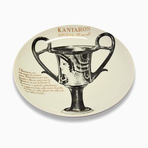 Kantaros Plate by Piero Fornasetti for Martini & Rossi, 1960s