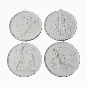 19th Century Italian Neoclassical Medals, Set of 2
