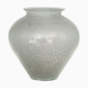 Vintage German Handmade Glass Vase