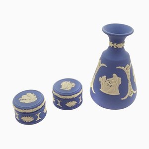 Vintage Decorative Boxes and Vase Set from Wedgwood