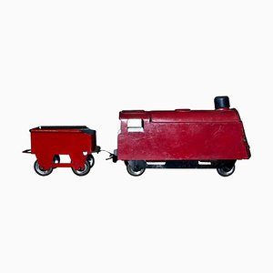 Vintage Small Train and Trailer Toy, 1920s