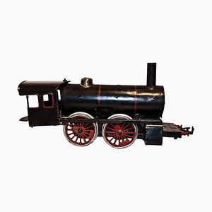 Schwarzes Vintage Lokomotivspielzeug