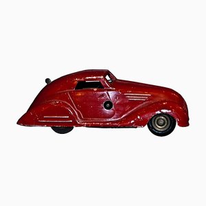 Vintage Wind Up Rotes Auto Spielzeug