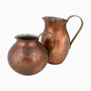 Vintage Copper Pitchers by Harald Buchrucker, Germany, 1950s, Set of 2