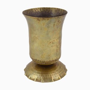 Vintage Art Deco Brass Vase, Germany, 1920s