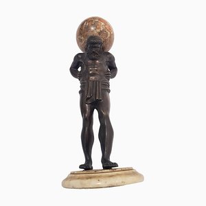 Italienische Bronze-Statue aus Atlas, 19. Jh