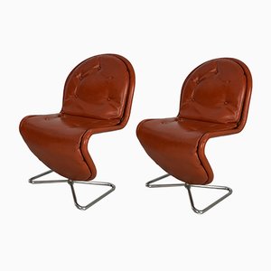 Chaises de Salon 1, 2, 3 par Verner Panton pour Fritz Hansen, 1970s, Set de 2