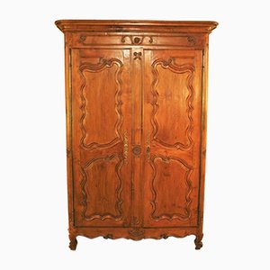 18th Century Louis XV Wardrobe In Cherrywood