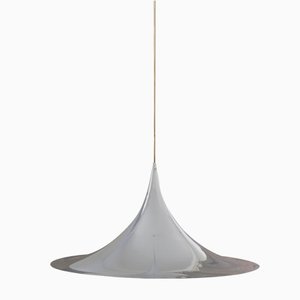 Mid-Century Chrome Semi Ceiling Lamp by Claus Bonderup & Torsten Thorup for Fog & Mørup
