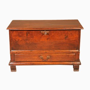 Small 18th Century English Chest in Chestnut