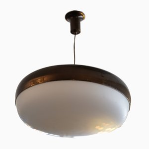 Italienische Mid-Century UFO Deckenlampe von Stilnovo, 1950er