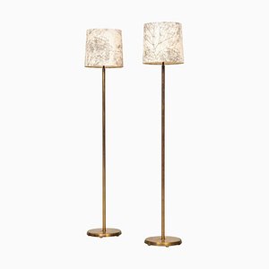 Floor Lamps Attributed to Hans Bergström from ASEA, Sweden, 1950s, Set of 2