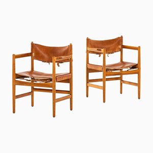 Set of Armchairs by Børge Mogensen for Swedish Fur, Sweden, 1950s