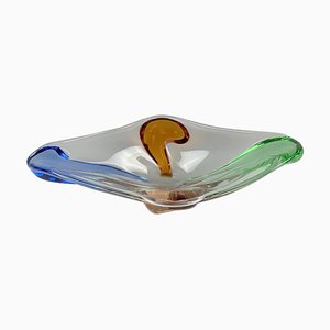 Art Glass Bowl by Frantisek Zemek for Mstisov Glassworks, Rhapsody Collection, 1950s