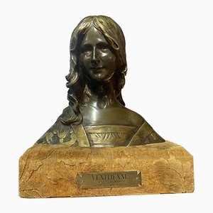 Busto antico in bronzo di Delagrange