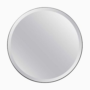 Orbis™ Bevelled Round Elegant Frameless Mirror with Velvet Backing Large by Alguacil & Perkoff Ltd