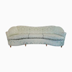 Vintage Fabric 3-Seat Semicircular Sofa by Gio Ponti, 1950s