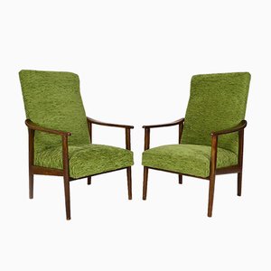Mid-Century Scandinavian Lounge Chairs, Set of 2