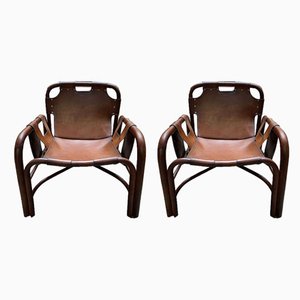 Mid-Century Lounge Chairs by Tino Agnoli, Set of 2