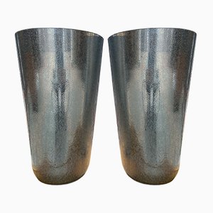 Vases Vintage en Argent par Sergio Costantini, 1980s, Set de 2