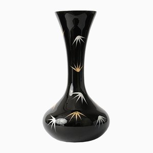 East German Hyalith Glass Vase from Ilmenau, 1950s