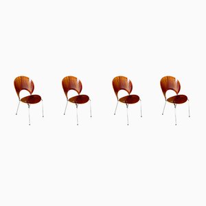 Model 3298 Trinidad Dining Chairs by Nanna Ditzel for Fredericia Stolefabrik, 1960s, Set of 4