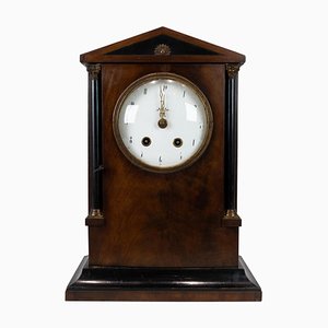 Horloge de Table de Cheminée en Acajou, France, 1840s