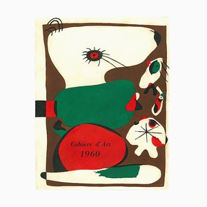 Frontispiece for Cahiers d'Art - Lithograph by J. Mirò - 1960