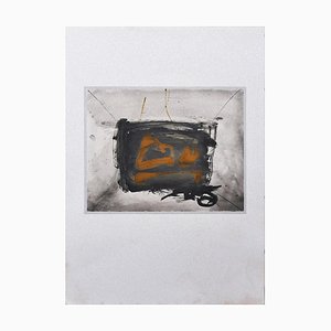Imprimé Still Life - Vintage Offset After Antoni Tàpies - 1982