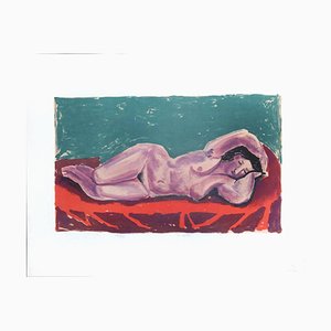 Nude of Woman - Original Lithograph by Emilio Notte - Late 1900