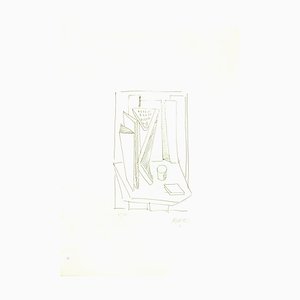 Composición abstracta - siglo XX - Sante Monachesi - Serigrafía - Contemporáneo
