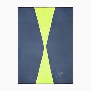 Grüne Sanduhr - 20. Jahrhundert - Sante Monachesi - Serigrafie - Contemporary