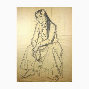 Seduta Young Woman - Carbone di Gio Colucci, metà XX secolo